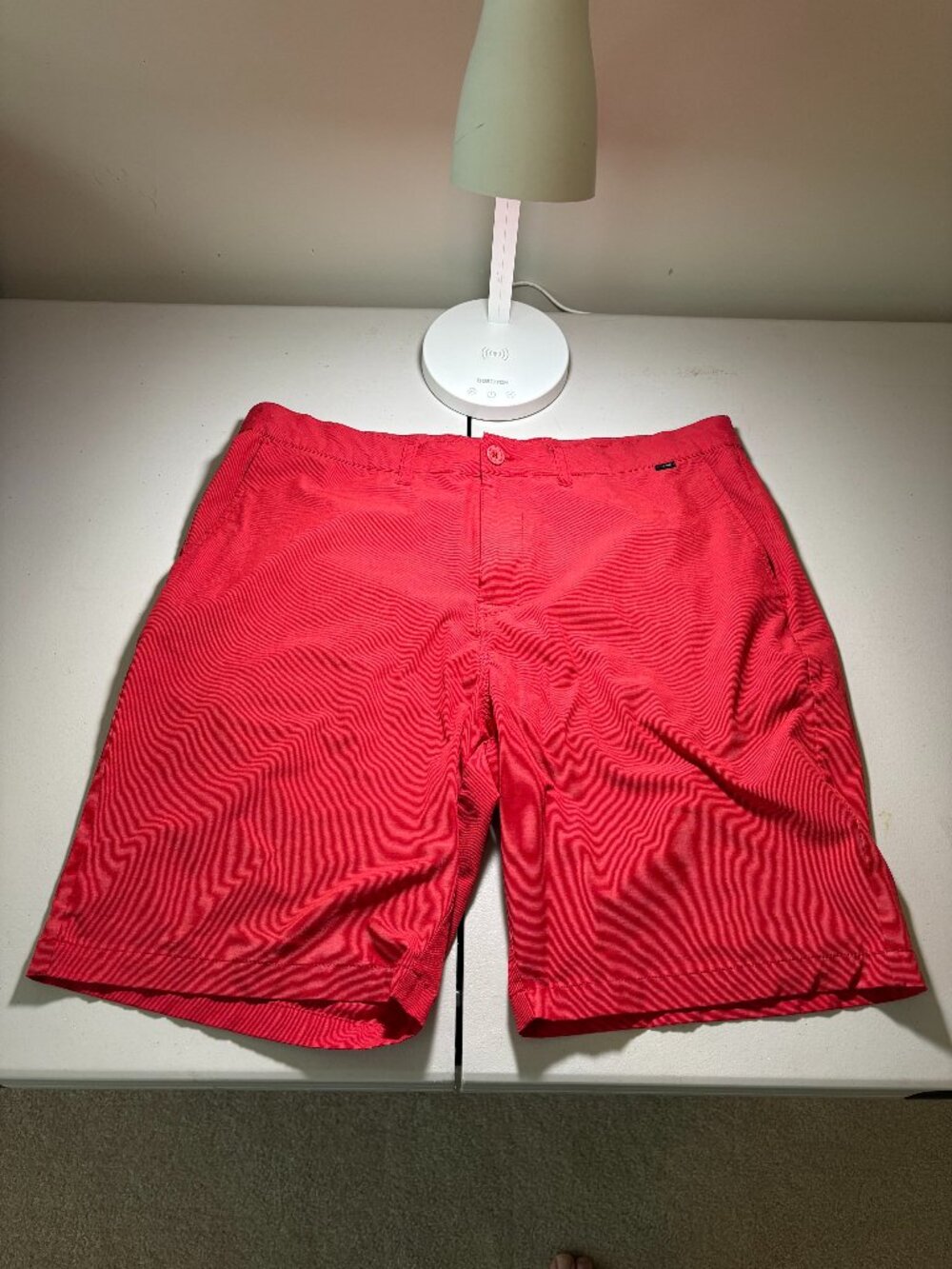 Travis Mathew Red Flat Front Shorts